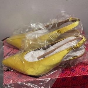 70 MM Sling Back Pump Satin Size 8M